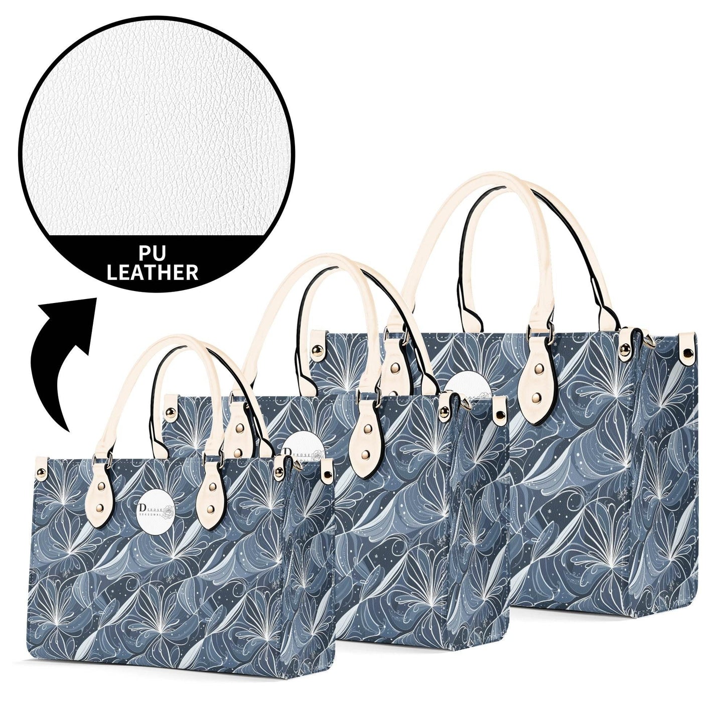 Cold Wind Luxury Women Leather Handbag (3 sizes) - DeRose Seasonal