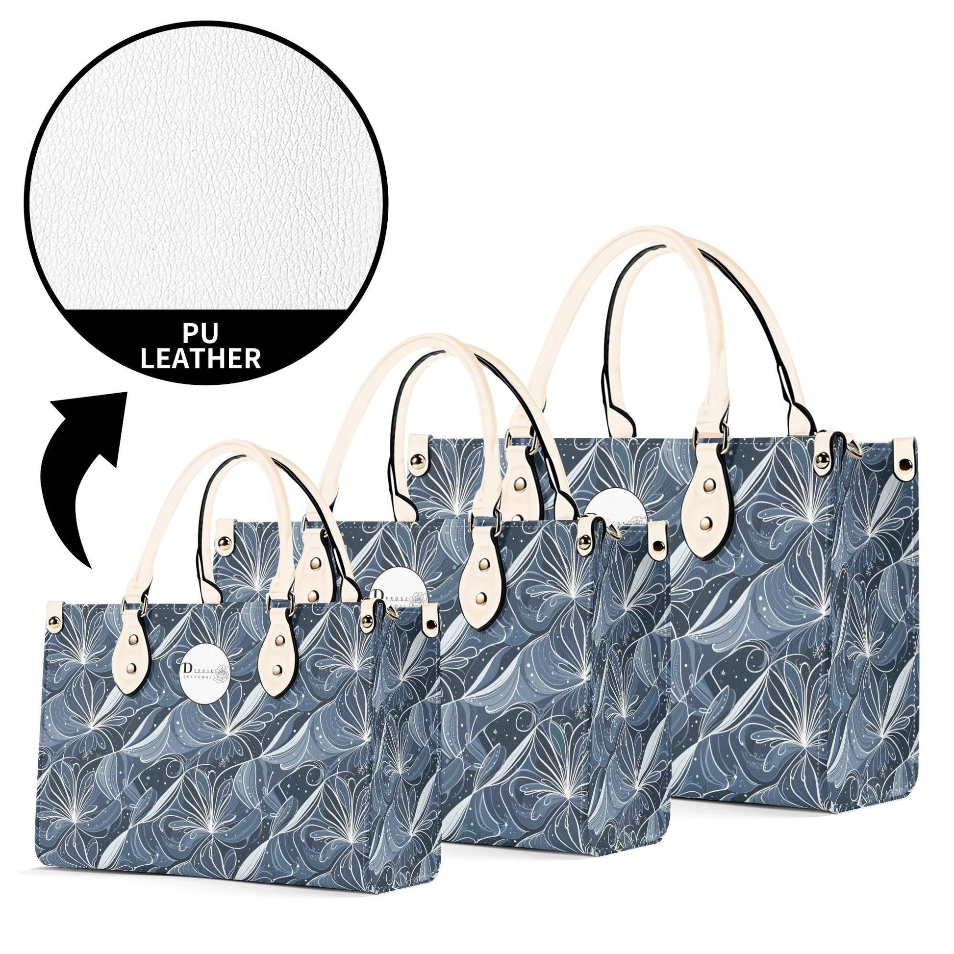 Cold Wind Luxury Women Leather Handbag (3 sizes) - DeRose Seasonal