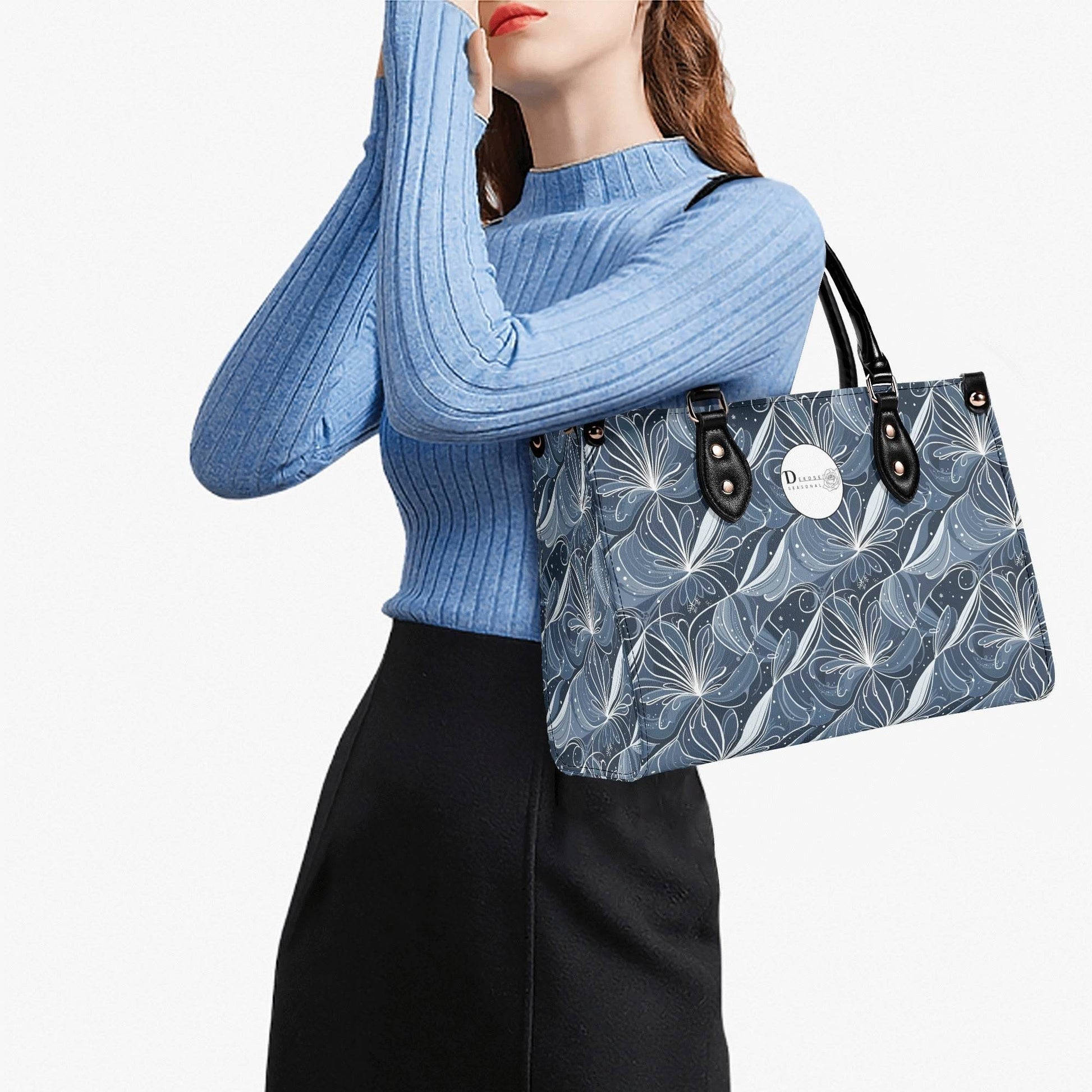 Cold Wind Luxury Women Leather Handbag (3 sizes) - DeRose Seasonal