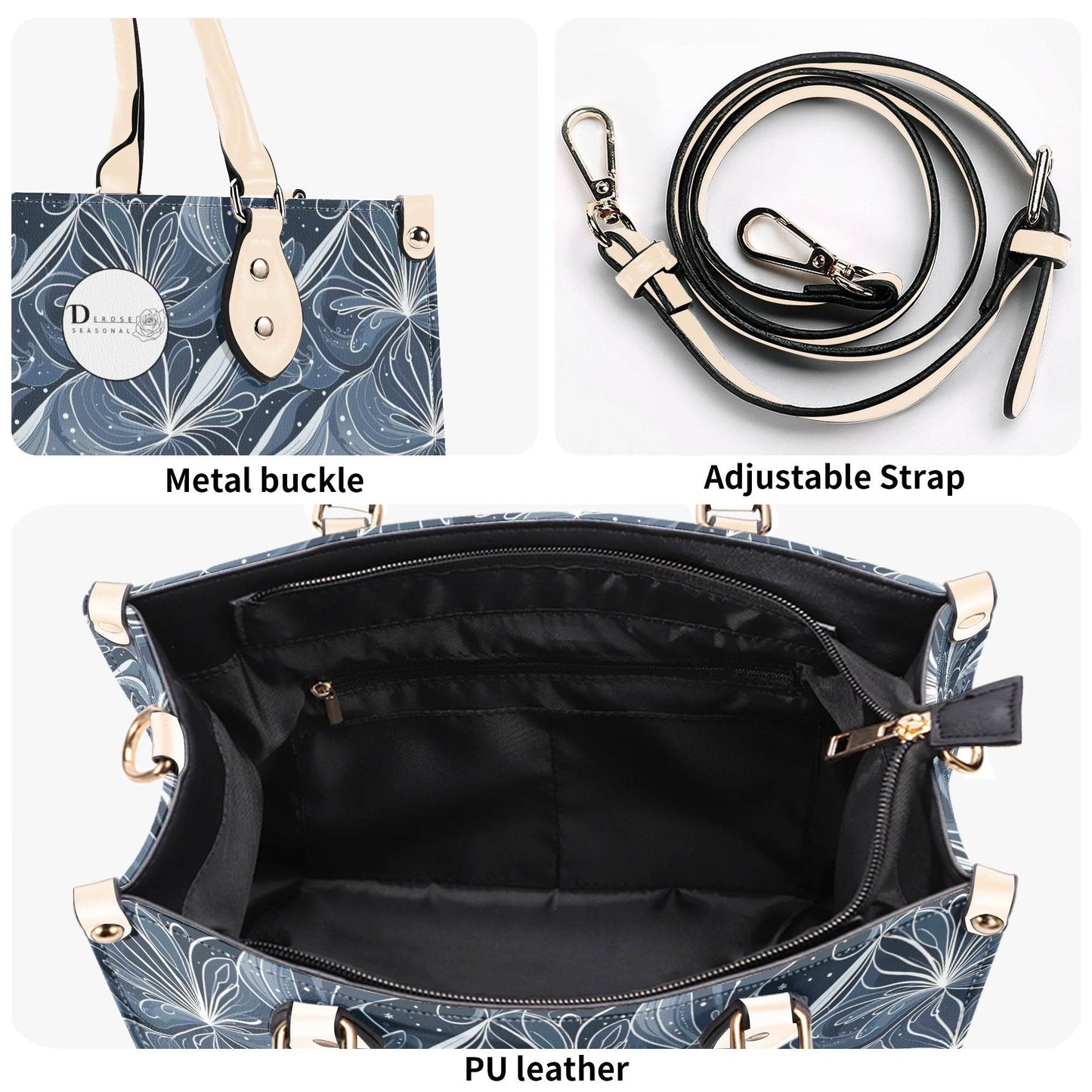 Cold Wind Luxury Women Leather Handbag (3 sizes) - DeRose Seasonal
