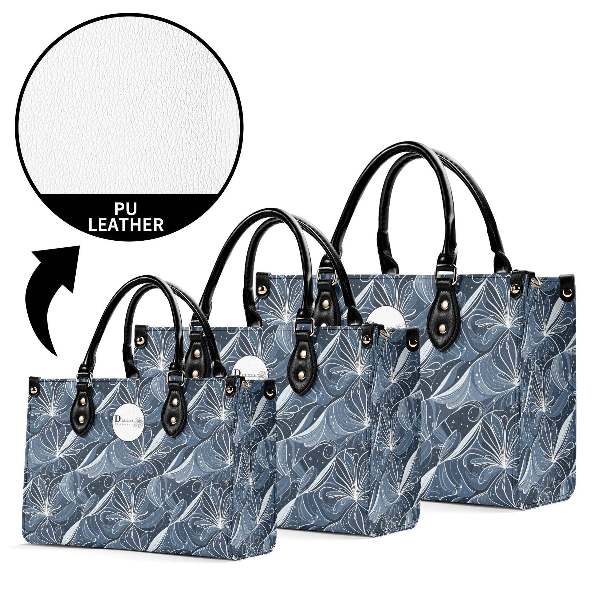 Cold Wind Luxury Women Leather Handbag (3 sizes) - DeRose Seasonal