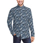 Cold Wind Men's Classic Long-Sleeved Button up Polyester Dress Shirt - DeRose Seasonal