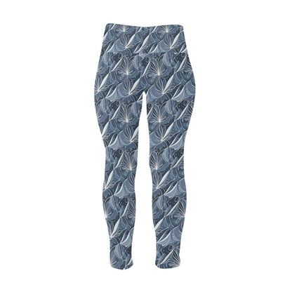 Cold Wind Women's Plus Size High Waited Leggings Women's High Waist Leggings(Plus Size)(ModelL45) - DeRose Seasonal