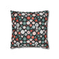 Colorful Ornaments Spun Polyester Square Pillowcase - DeRose Seasonal