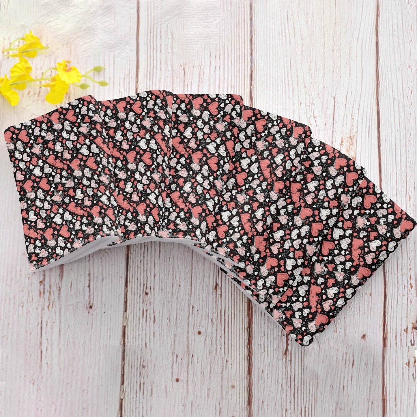 Colorful Hearts Hand Towels (6 Pcs) - DeRose Seasonal
