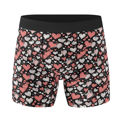 Colorful Hearts Men's Classic Stretch Trunks & Underwear - DeRose Seasonal