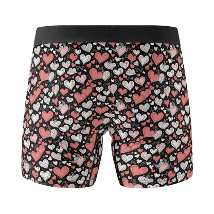 Colorful Hearts Men's Classic Stretch Trunks & Underwear - DeRose Seasonal