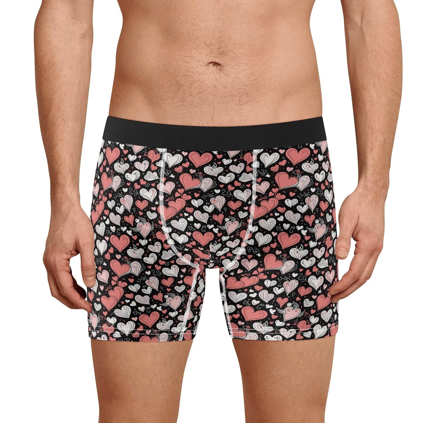 Colorful Hearts Men's Classic Stretch Trunks & Underwear - DeRose Seasonal