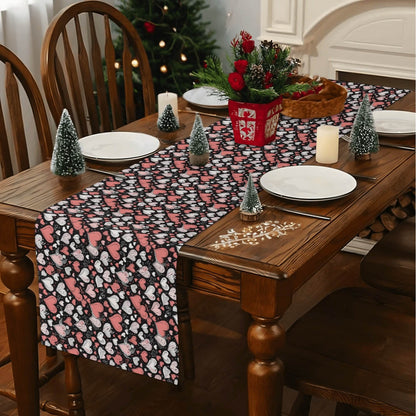 Colorful Hearts Polyester Table Runner - DeRose Seasonal