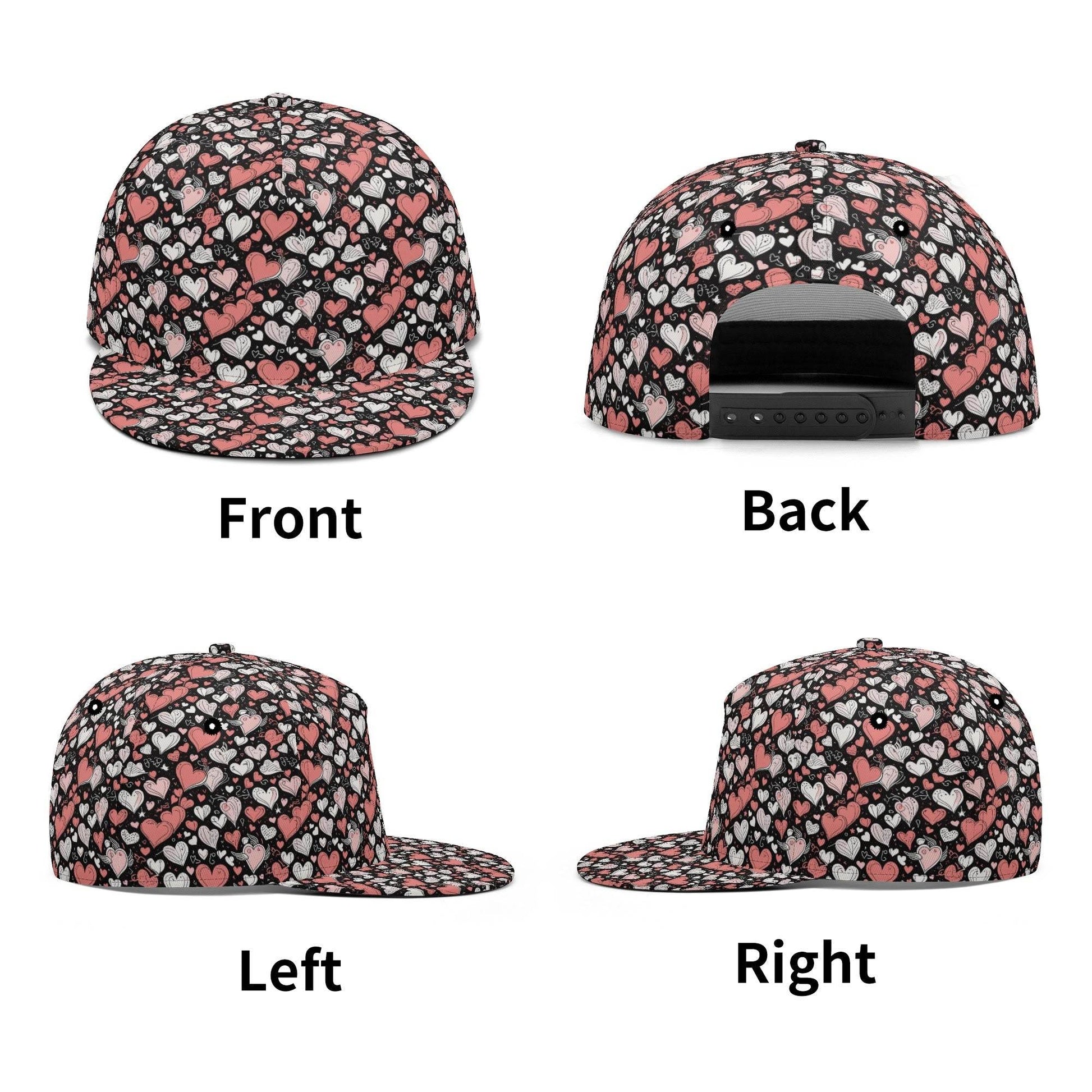 Colorful Hearts Unisex Classic Snapbacks - DeRose Seasonal