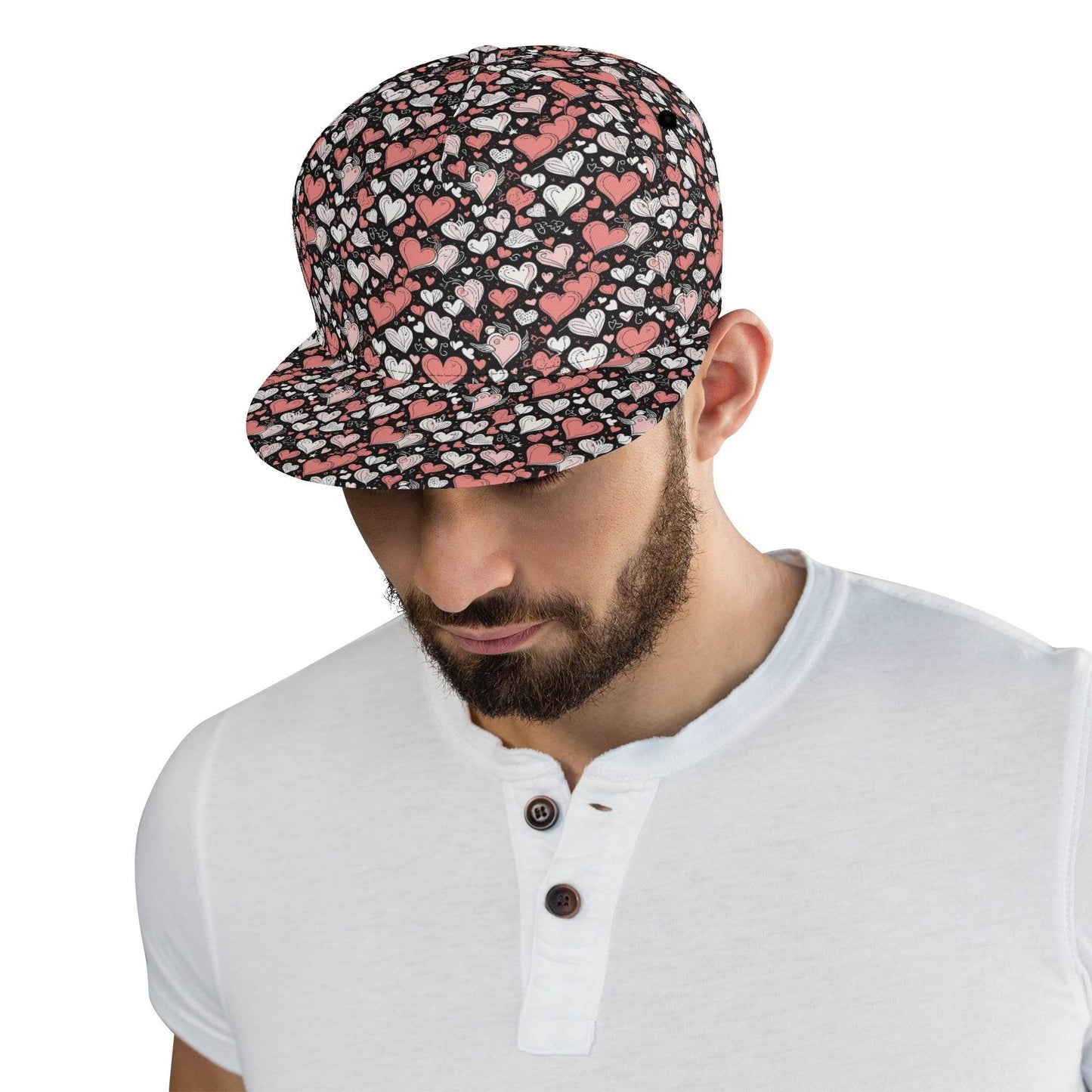 Colorful Hearts Unisex Classic Snapbacks - DeRose Seasonal