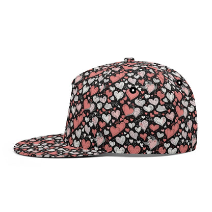 Colorful Hearts Unisex Classic Snapbacks - DeRose Seasonal