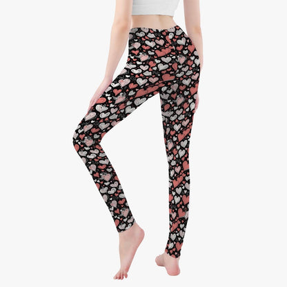 Colorful Hearts Women's Yoga Pants - DeRose Seasonal