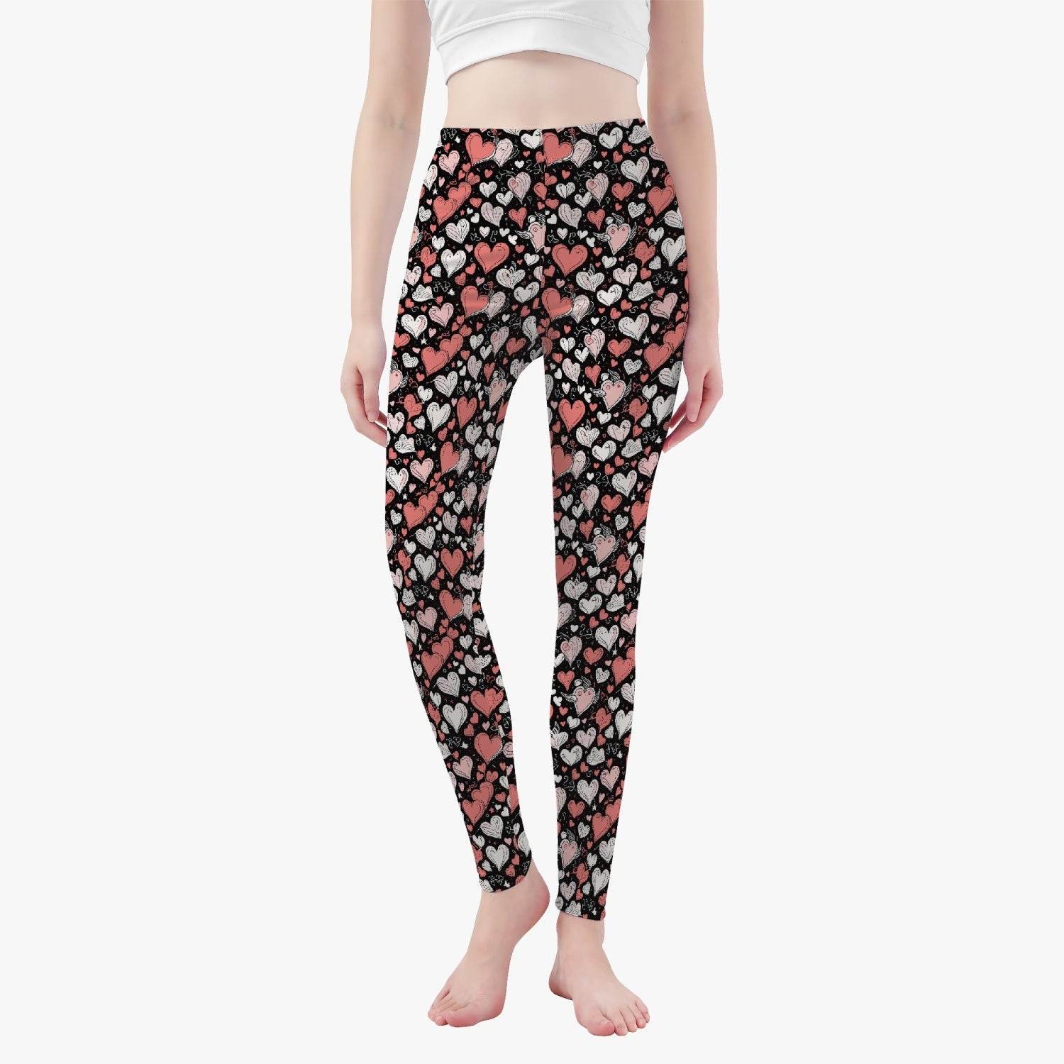 Colorful Hearts Women's Yoga Pants - DeRose Seasonal