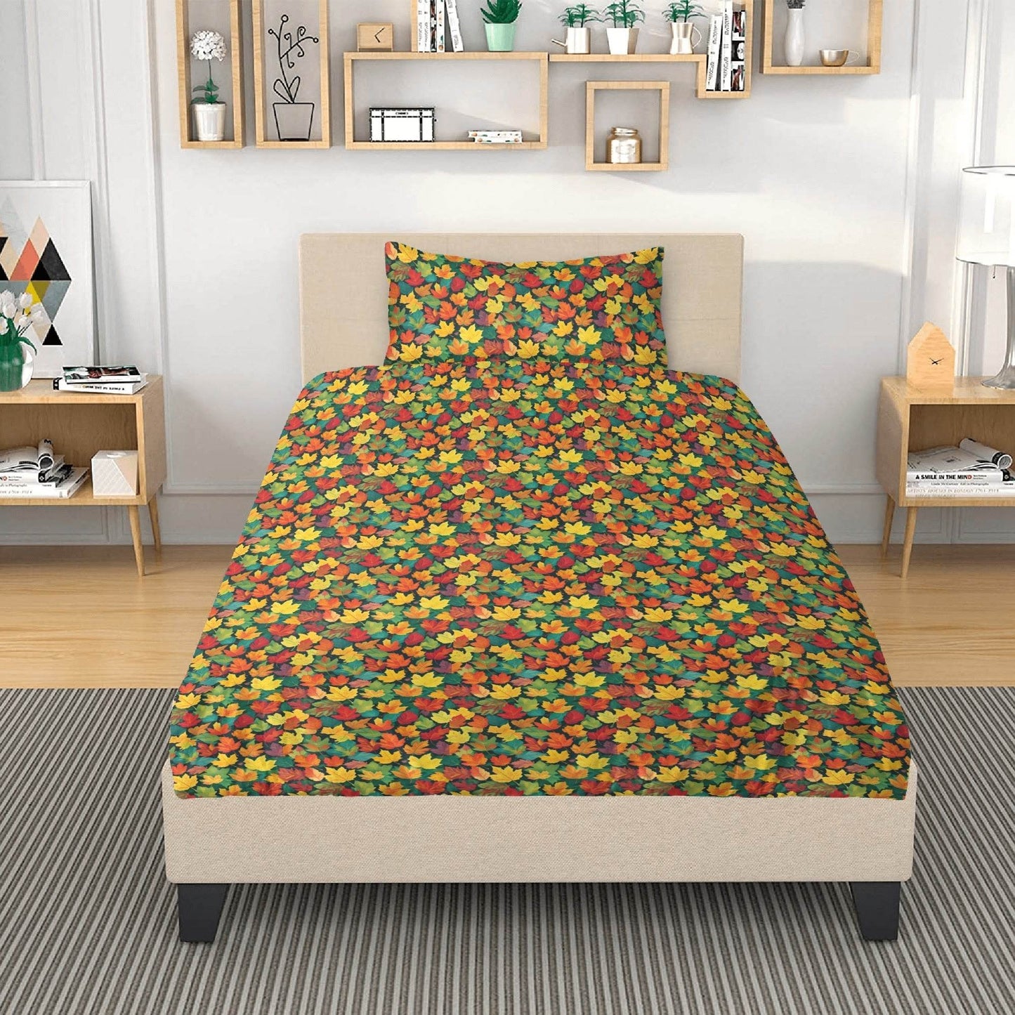 Colorful Leaves 3 Pcs Beddings - DeRose Seasonal