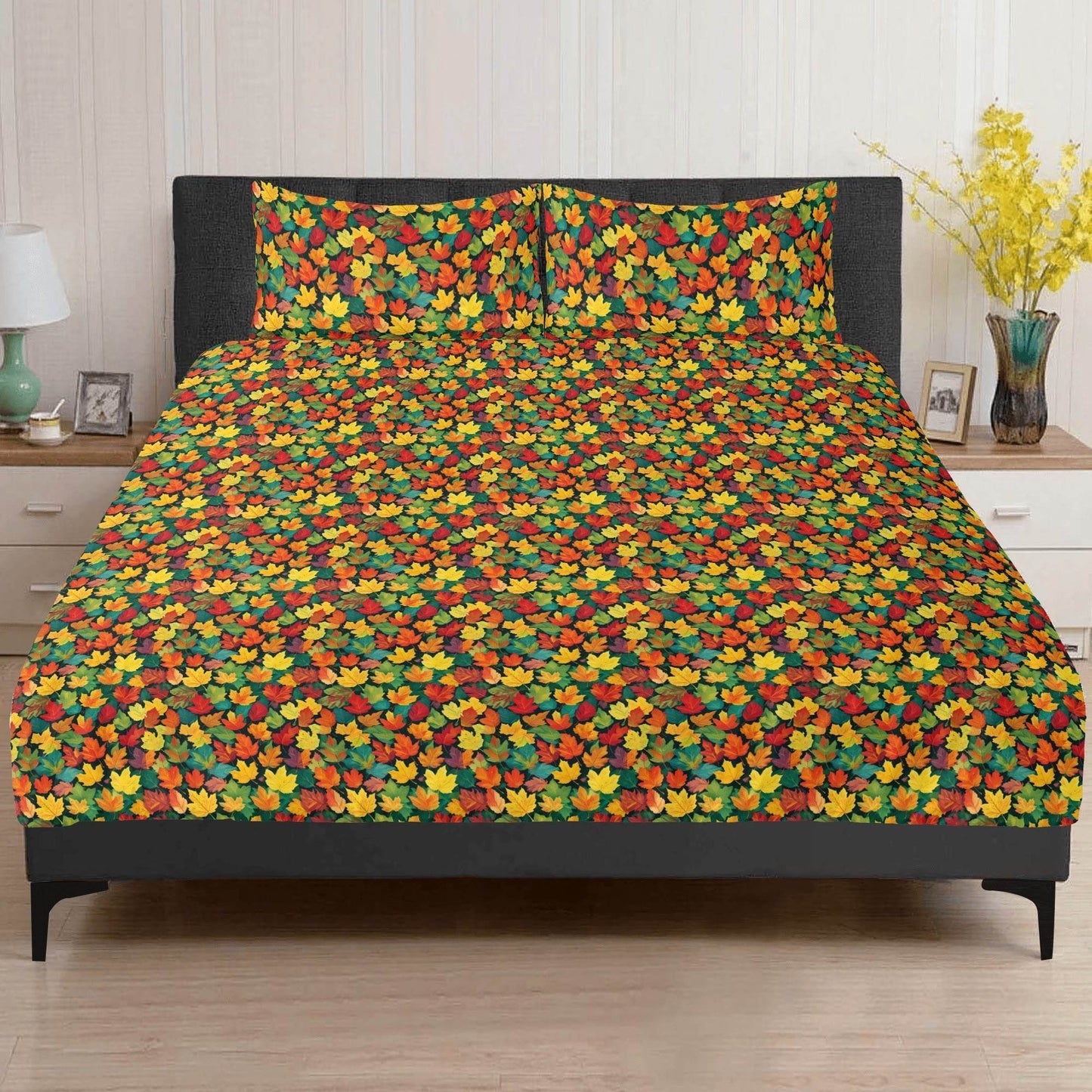 Colorful Leaves 3 Pcs Beddings - DeRose Seasonal