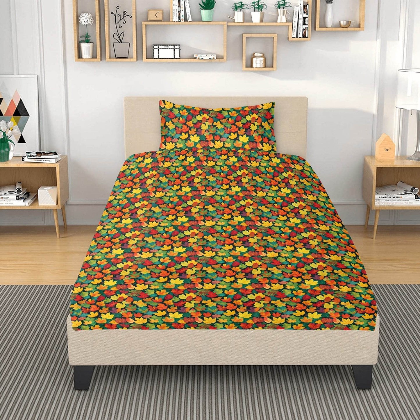 Colorful Leaves 3 Pcs Beddings - DeRose Seasonal