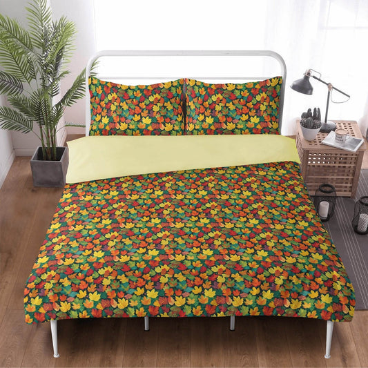 Colorful Leaves 3 Pcs Beddings - DeRose Seasonal