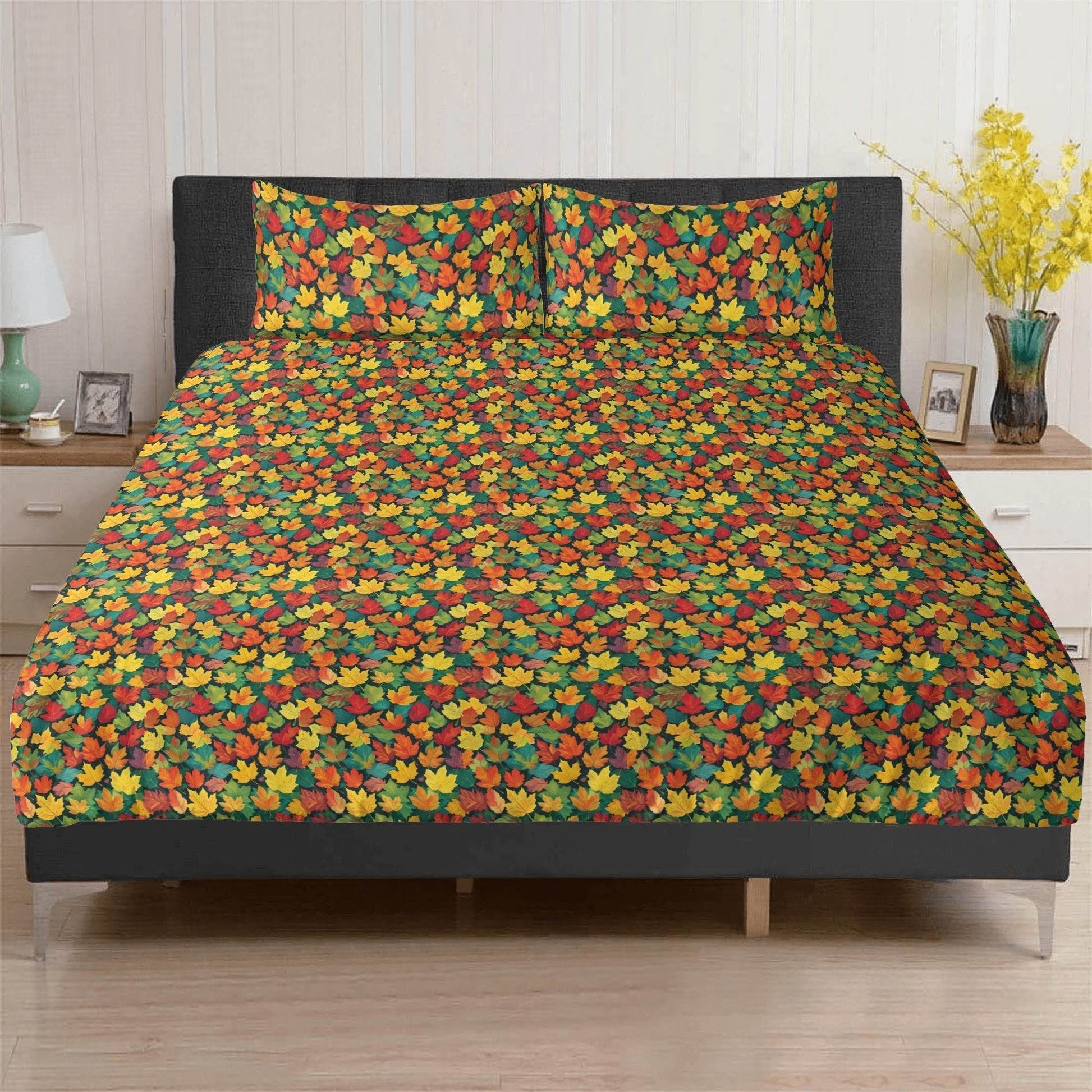 Colorful Leaves 3 Pcs Beddings - DeRose Seasonal