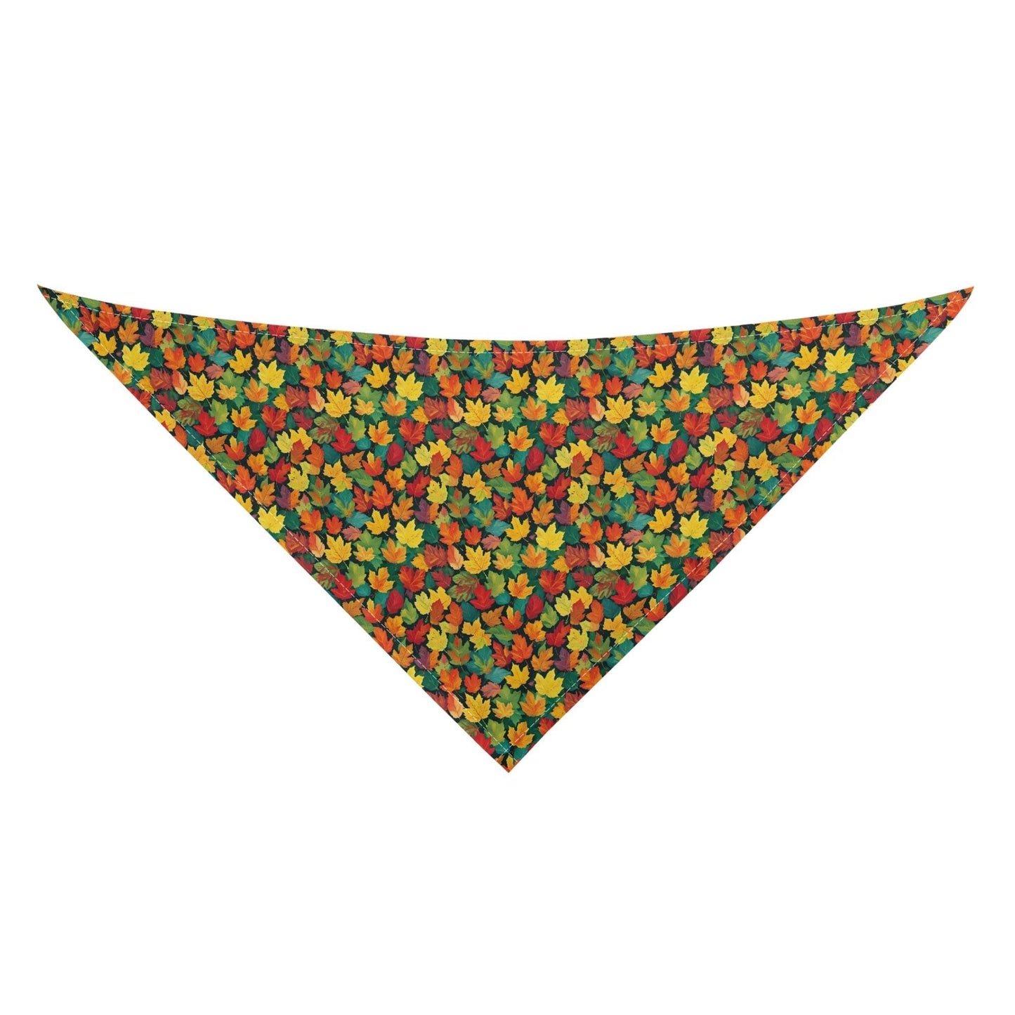 Colorful Leaves Animal Scarf Pet Adjustable Bandanas for Dogs Cats - DeRose Seasonal