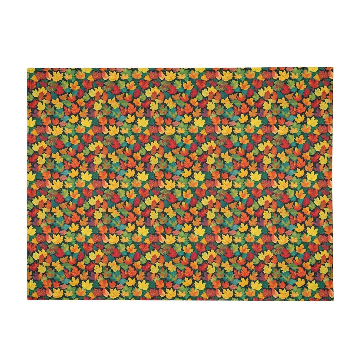 Colorful Leaves Flannel Breathable Blanket 4 Sizes - DeRose Seasonal