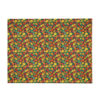 Colorful Leaves Flannel Breathable Blanket 4 Sizes - DeRose Seasonal