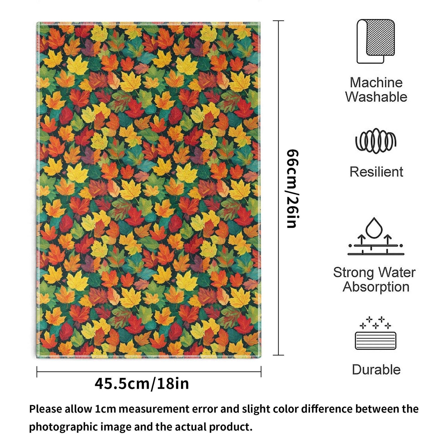 Colorful Leaves Hand Towels (6 Pcs) - DeRose Seasonal