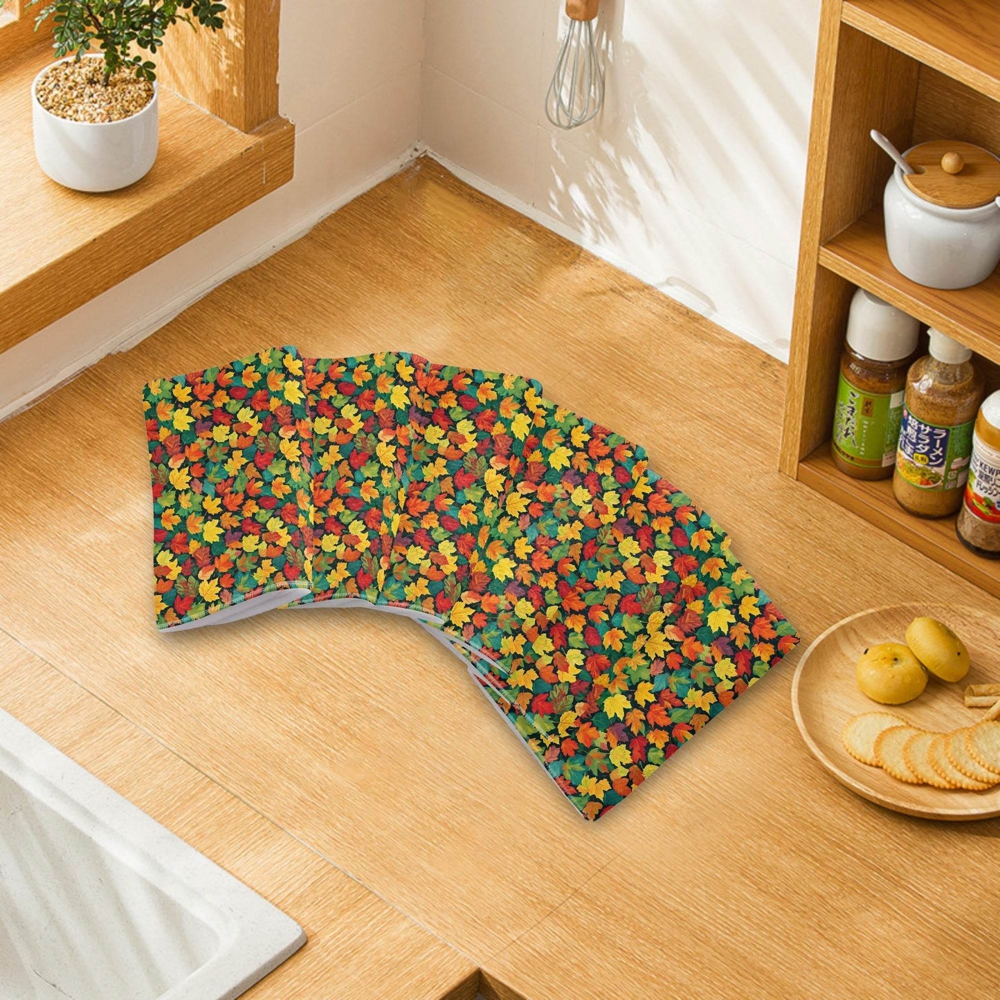 Colorful Leaves Hand Towels (6 Pcs) - DeRose Seasonal