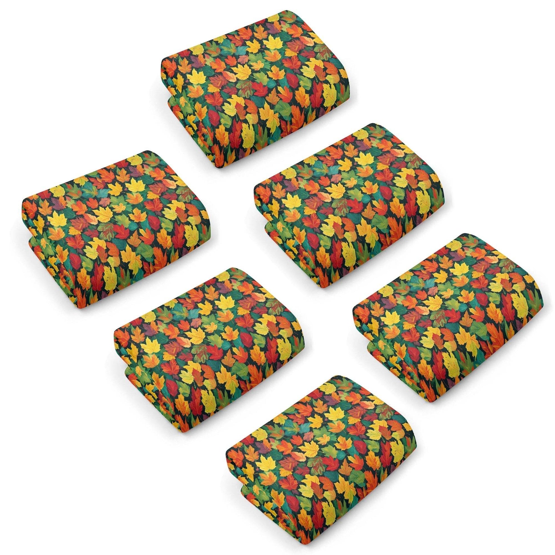 Colorful Leaves Hand Towels (6 Pcs) - DeRose Seasonal