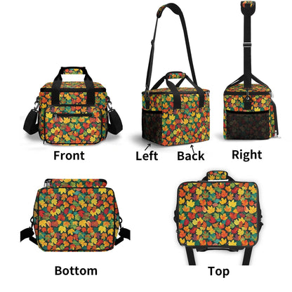 Colorful Leaves Insulated Leakproof Cooler Bag Lunch Box - DeRose Seasonal