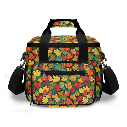 Colorful Leaves Insulated Leakproof Cooler Bag Lunch Box - DeRose Seasonal