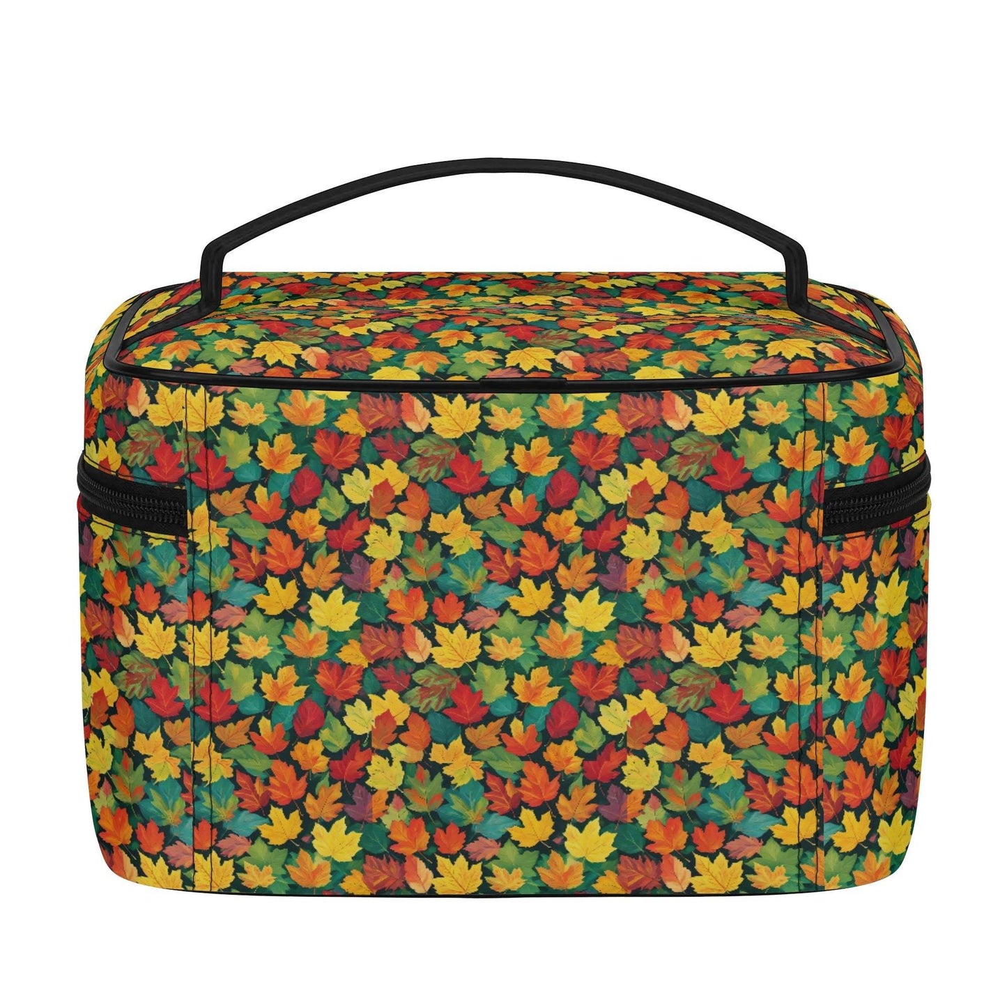 Colorful Leaves Leather Cosmetic Bag - DeRose Seasonal