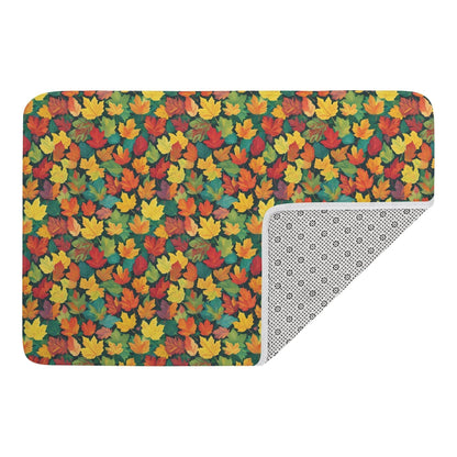 Colorful Leaves Plush Indoor Doormat - DeRose Seasonal