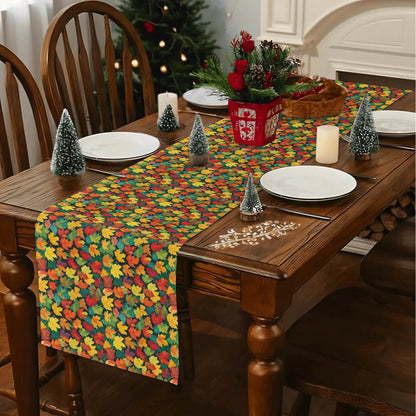 Colorful Leaves Polyester Table Runner - DeRose Seasonal
