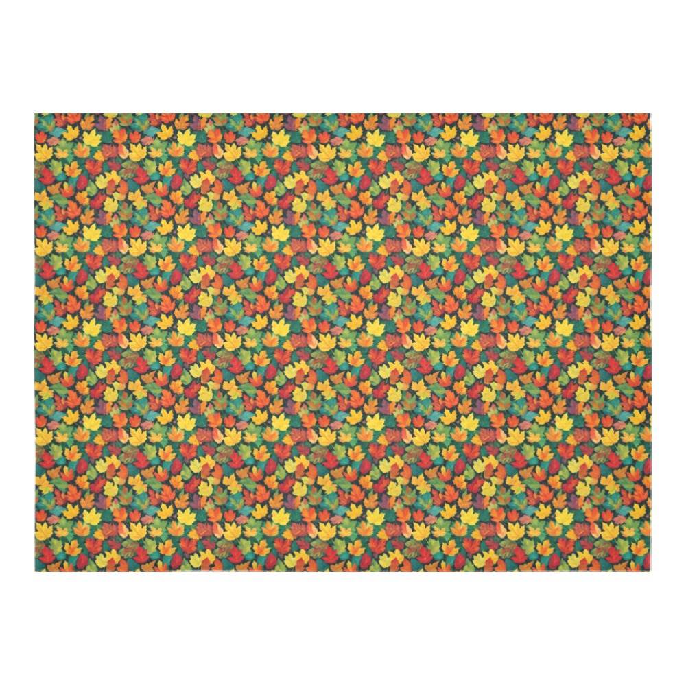 Colorful Leaves Polyester Tablecloth Polyester Tablecloth 70"x 52" DeRose Seasonal