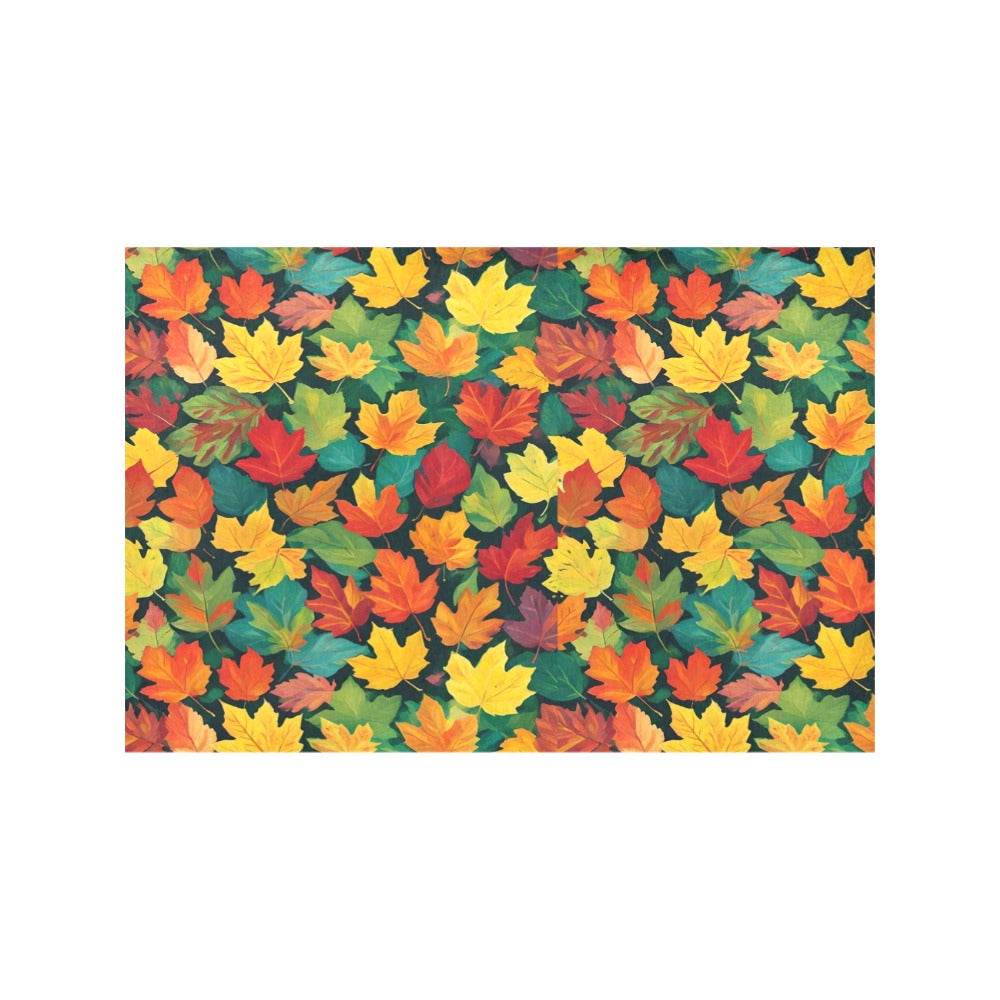 Colorful Leaves Table Placemat (set of 6) Placemats 12" x 18" (Set of 6) DeRose Seasonal