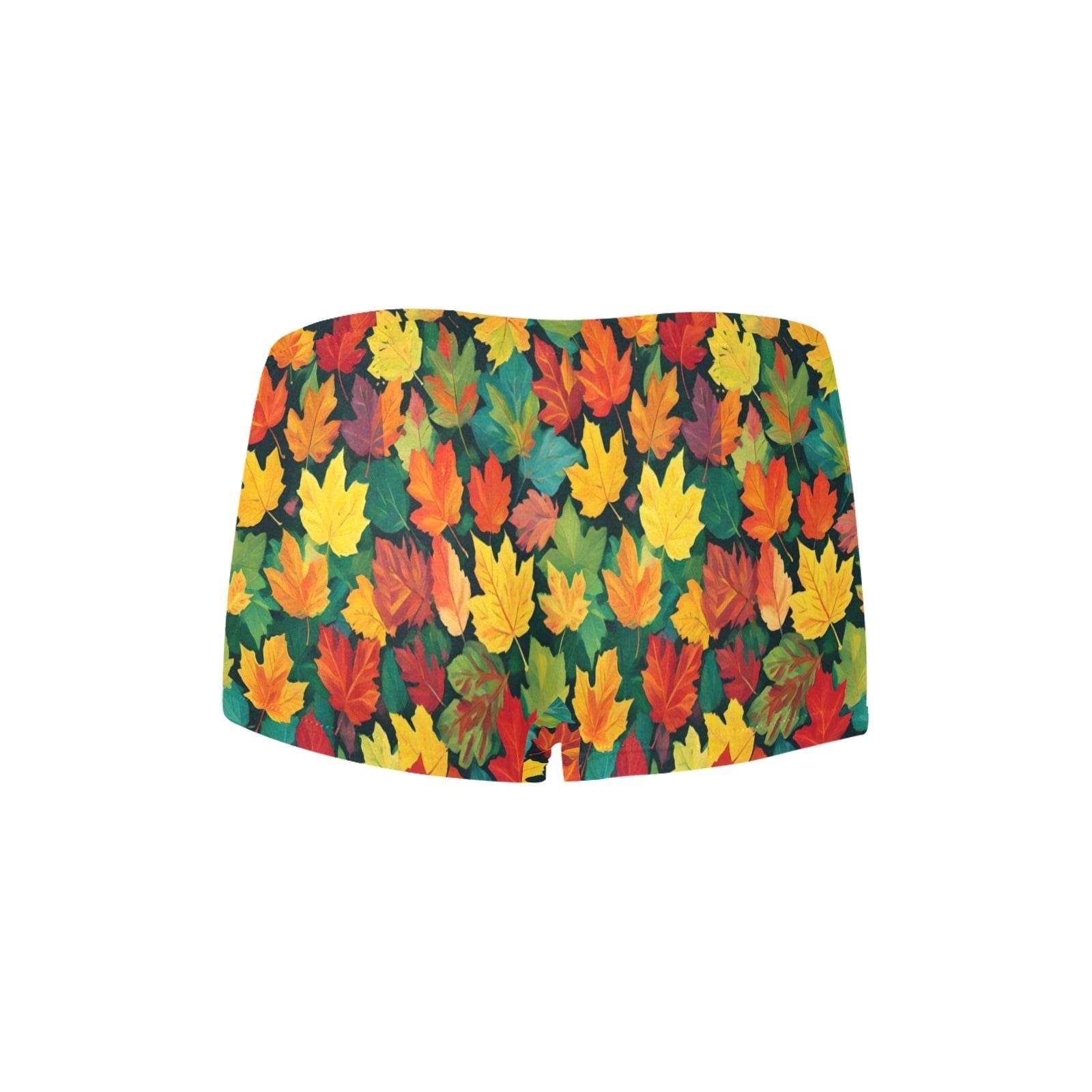 Colorful Leaves Women's Underwear Briefs Women's Boyshort Panties (Model L31) - DeRose Seasonal