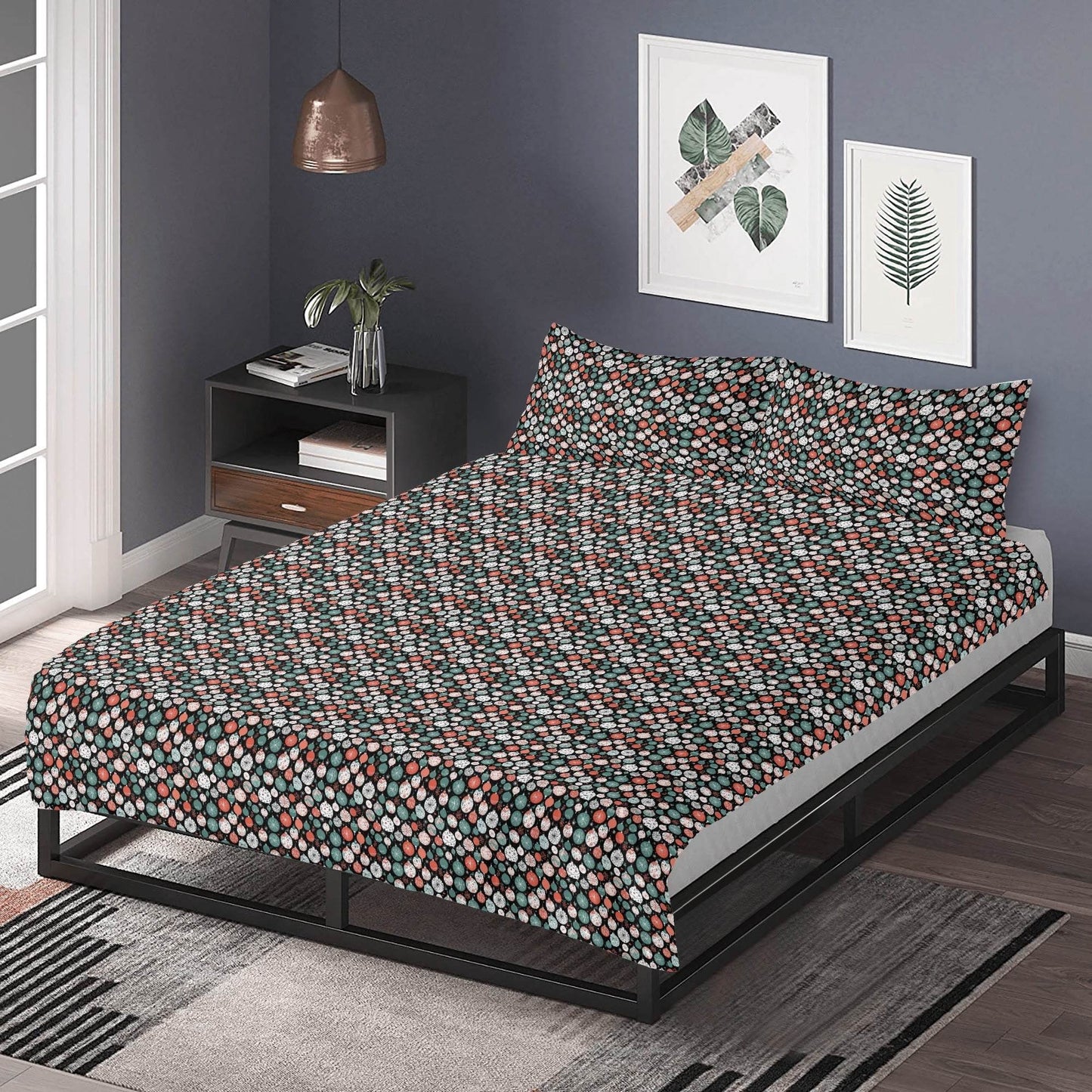 Colorful Ornament 3 Pcs Beddings - DeRose Seasonal