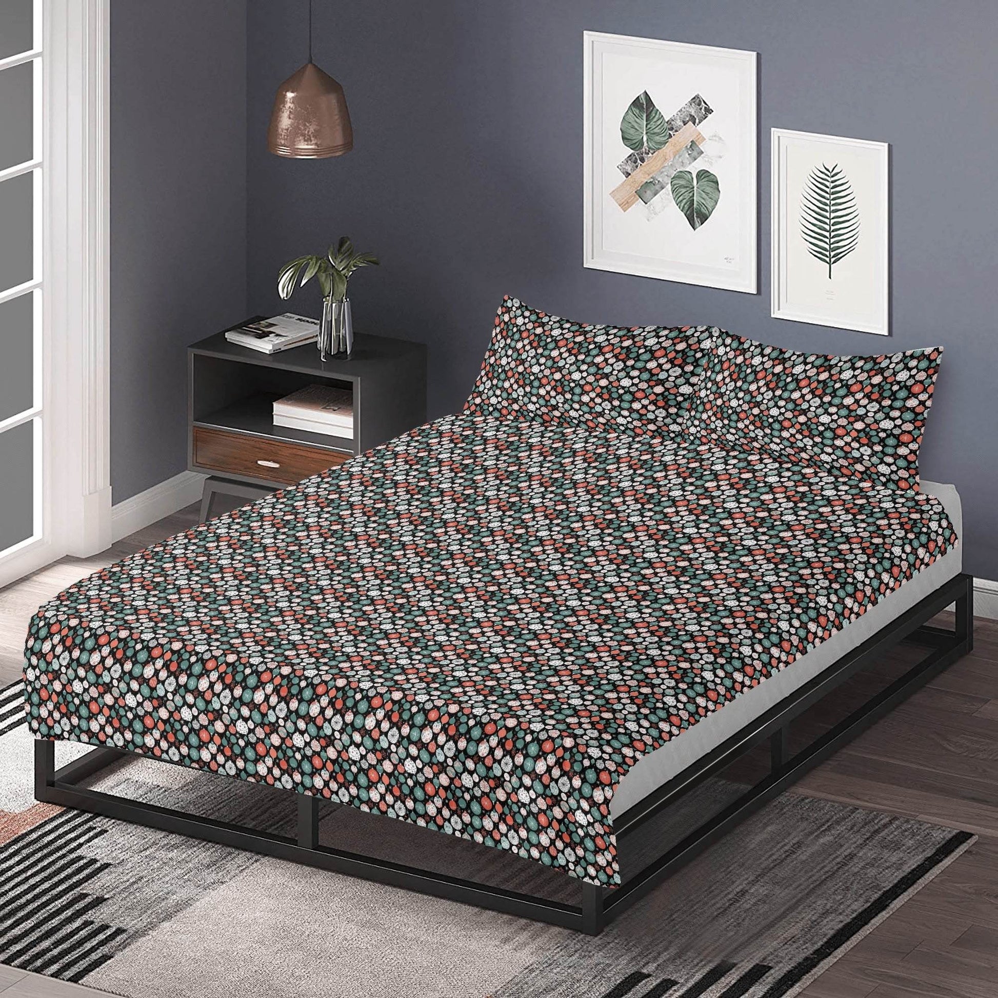 Colorful Ornament 3 Pcs Beddings - DeRose Seasonal