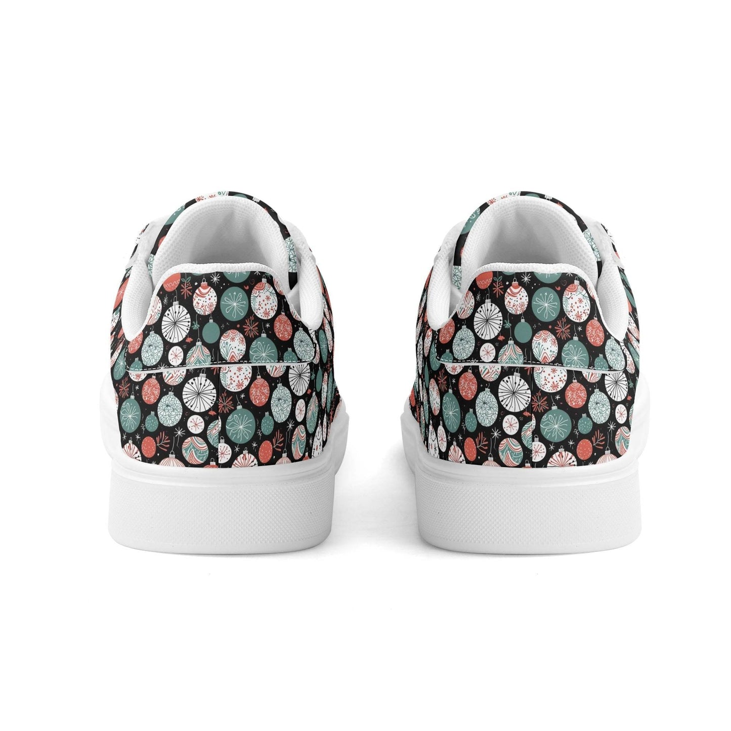 Colorful Ornament Adult Lightweight Brand Low Top Leather Shoes - DeRose Seasonal