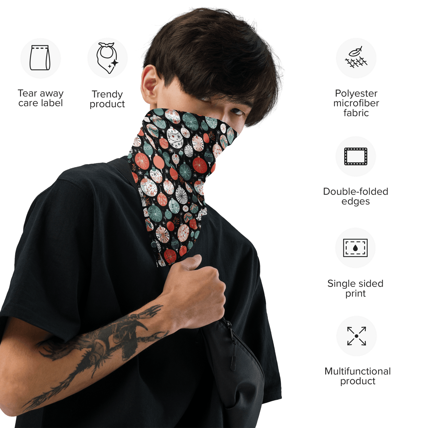 Colorful Ornament Bandana For Pets AND Humans! - DeRose Seasonal