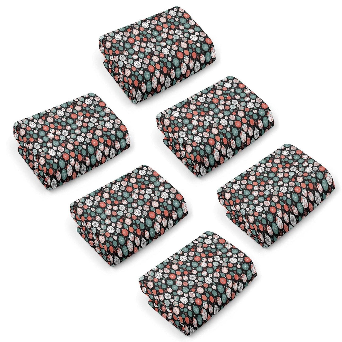 Colorful Ornament Hand Towels (6 Pcs) - DeRose Seasonal