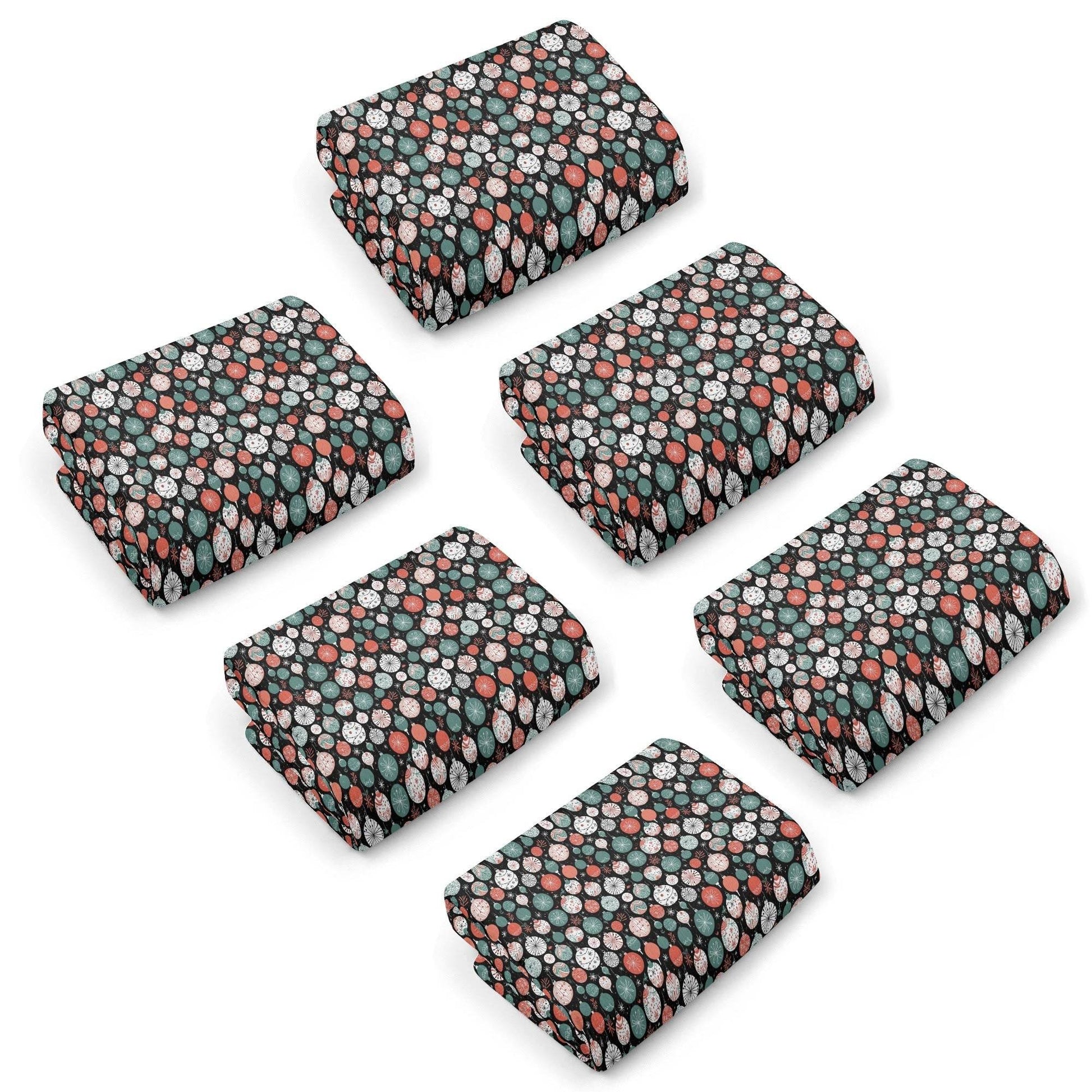Colorful Ornament Hand Towels (6 Pcs) - DeRose Seasonal