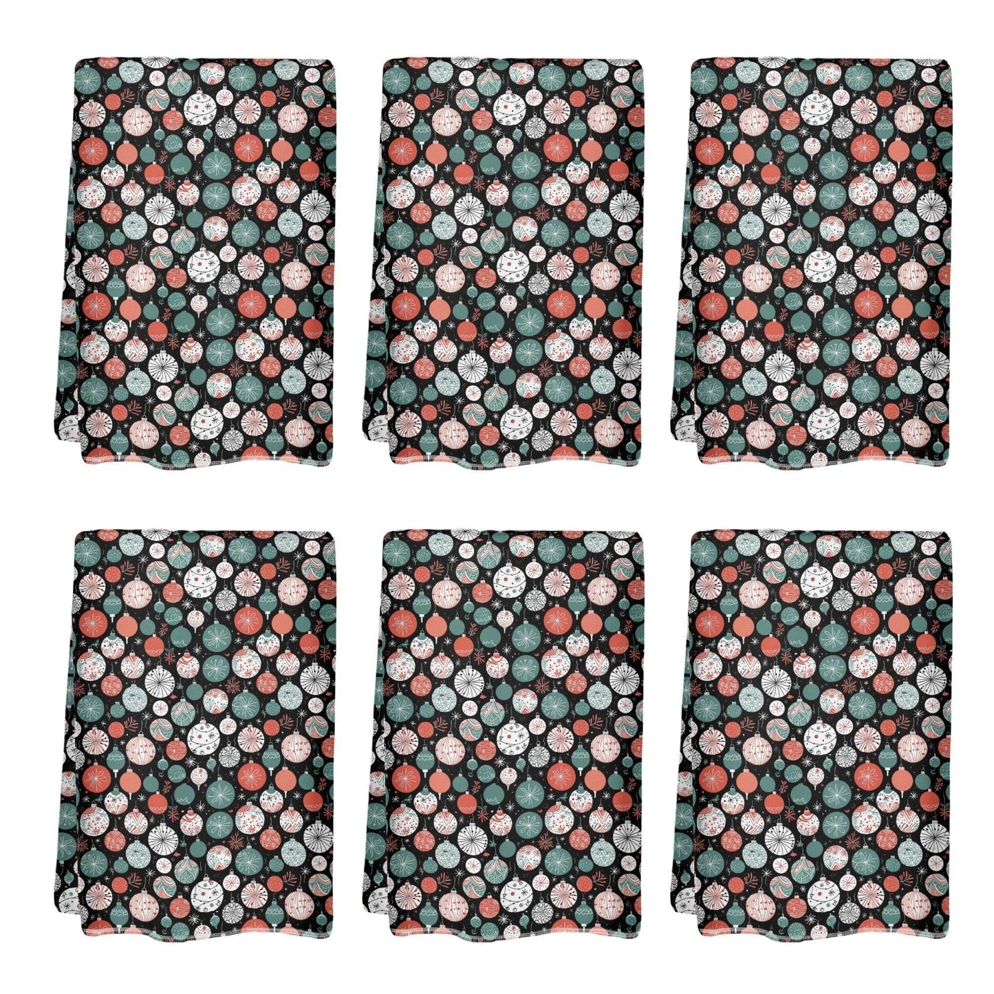 Colorful Ornament Hand Towels (6 Pcs) - DeRose Seasonal