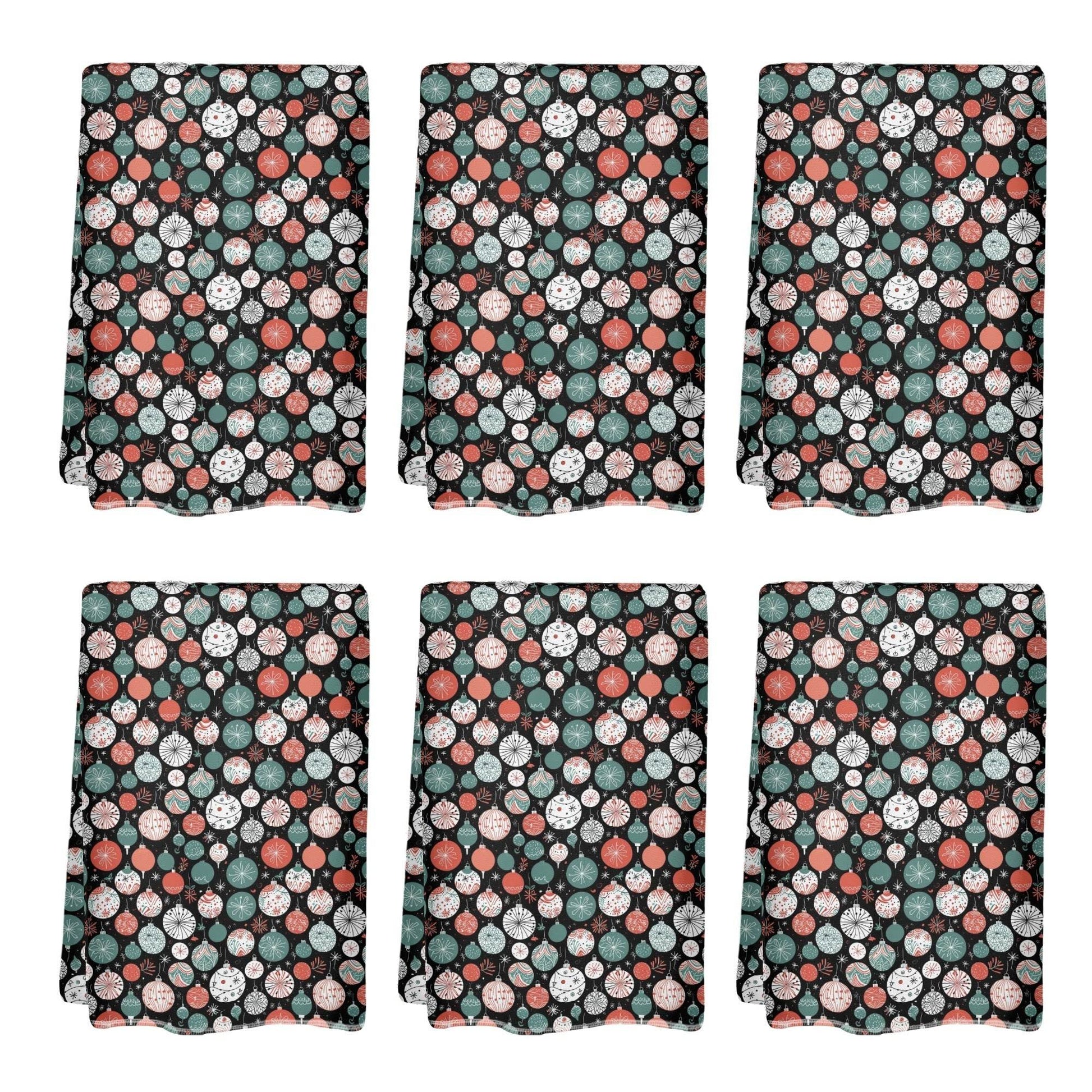 Colorful Ornament Hand Towels (6 Pcs) - DeRose Seasonal
