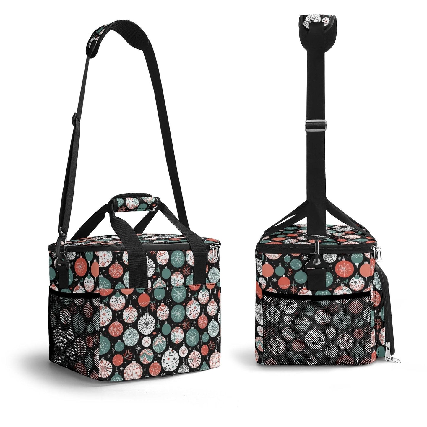 Colorful Ornament Insulated Leakproof Cooler Bag Lunch Box - DeRose Seasonal