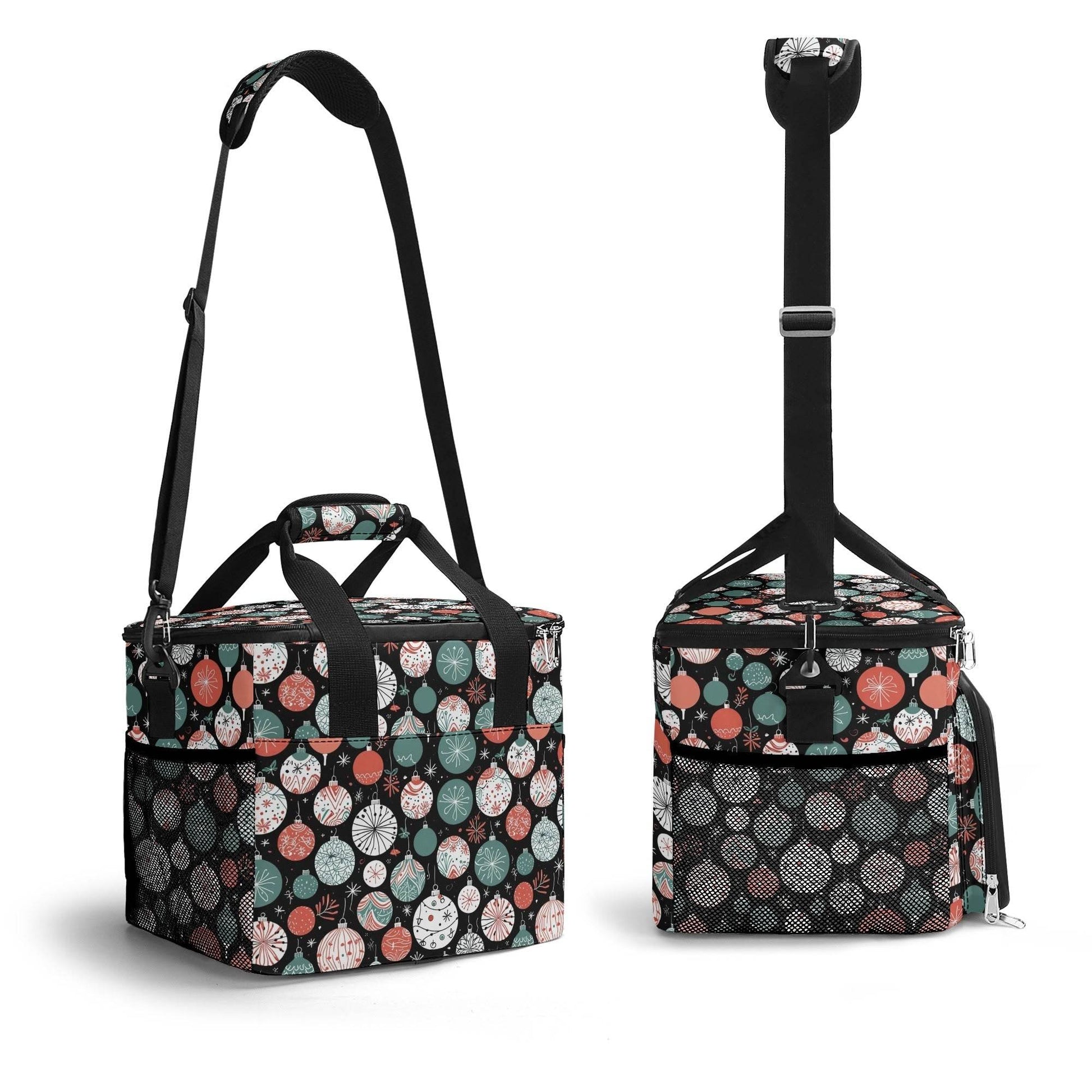 Colorful Ornament Insulated Leakproof Cooler Bag Lunch Box - DeRose Seasonal