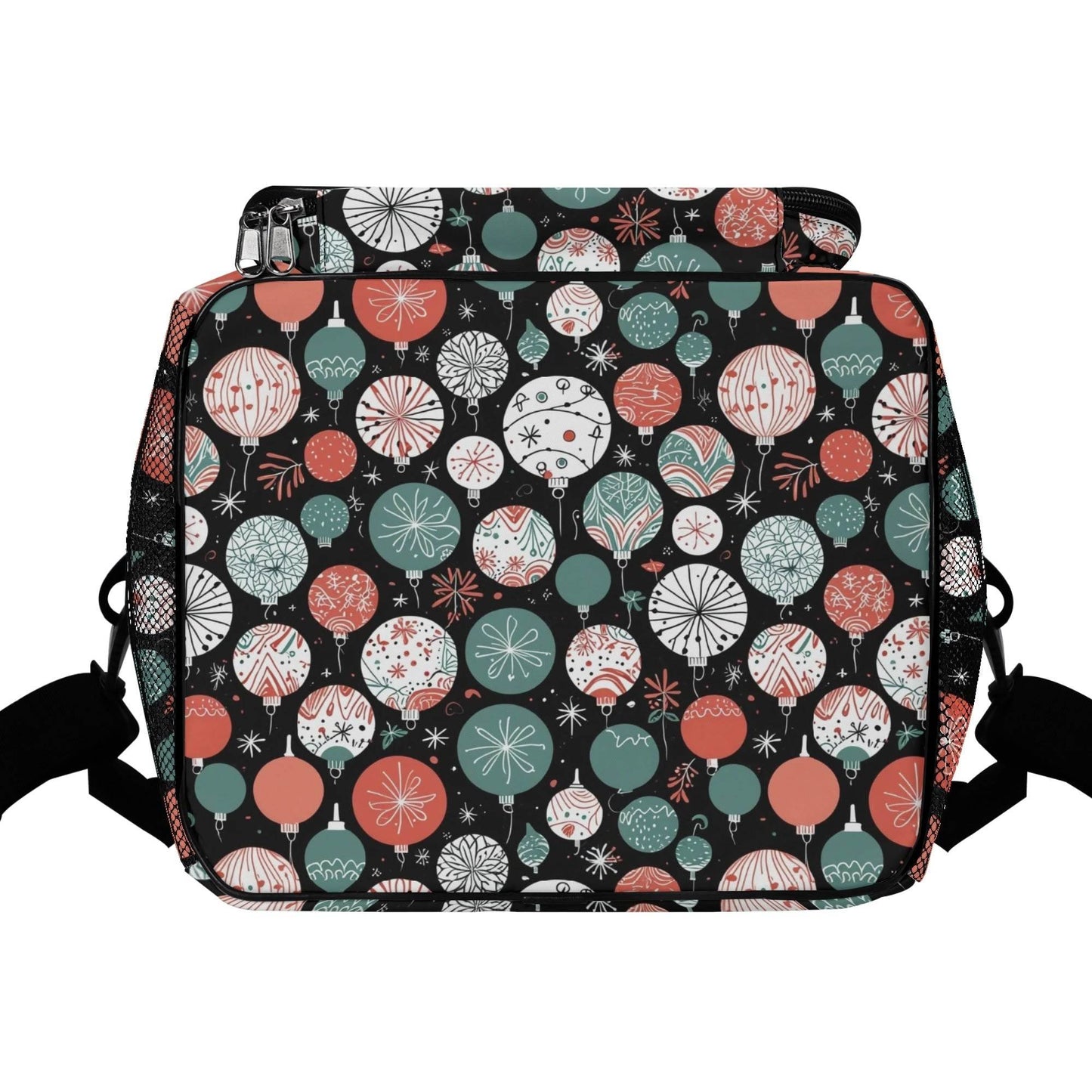 Colorful Ornament Insulated Leakproof Cooler Bag Lunch Box - DeRose Seasonal