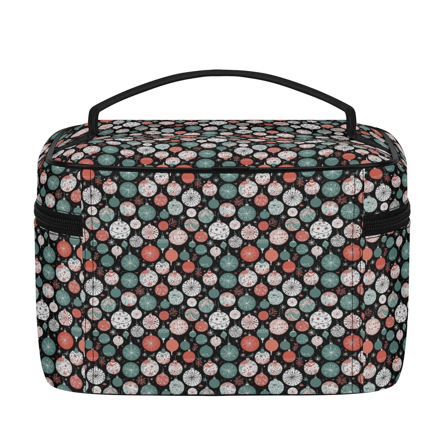 Colorful Ornament Leather Cosmetic Bag - DeRose Seasonal
