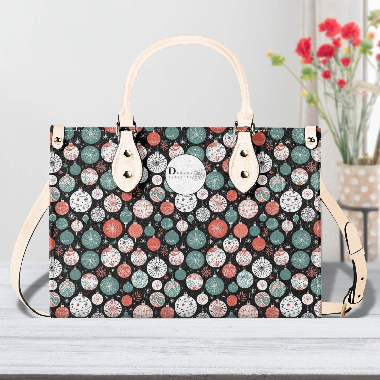 Colorful Ornament Luxury Women Leather Handbag (3 sizes) - DeRose Seasonal
